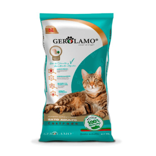 Gerolamo - Alimentos seco gato adulto castrado 8 kg