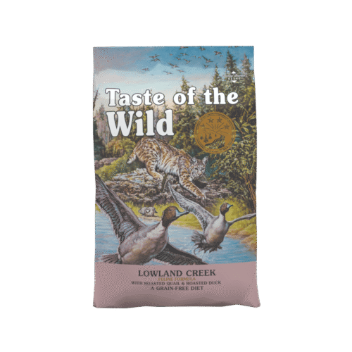 Taste of the Wild Lowland Creek Feline – Alimento de Pato y Codorniz para Gatos