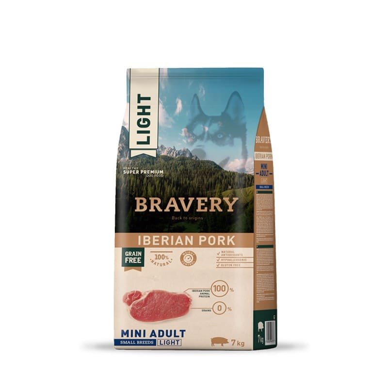 Bravery Light Iberian Pork Mini - Alimento para Perros de Raza Pequeña