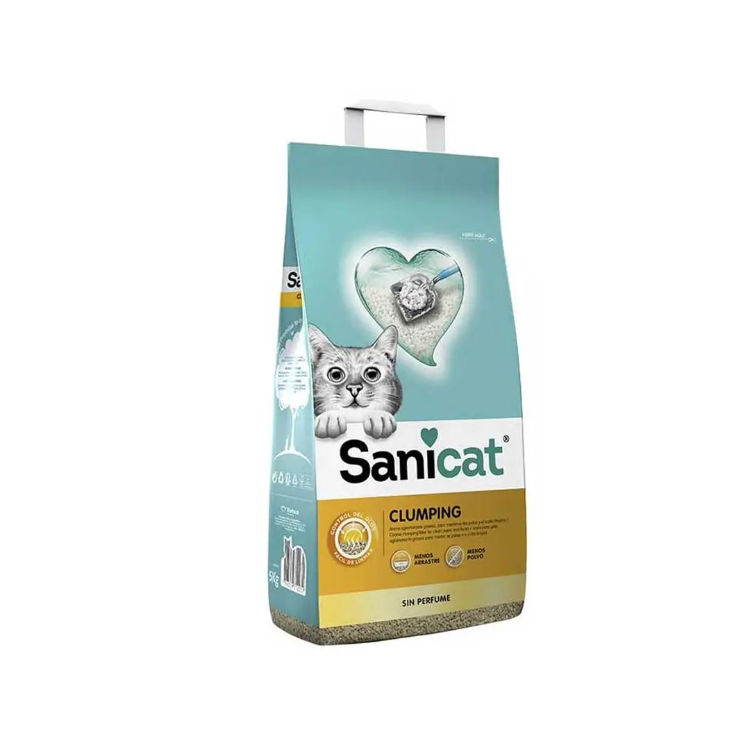 Arena Sanitaria Sanicat Clumping Sin Aroma