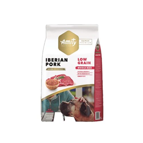 Alimento Amity Super Premium Low Grain Iberian Pork Adult para Perros