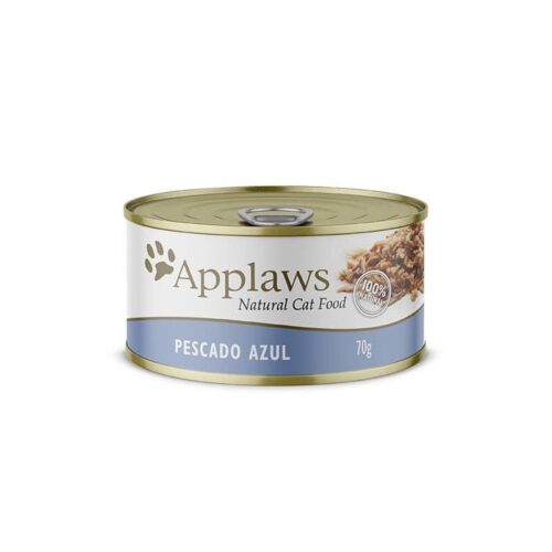 Alimento Húmedo -  APPLAWS GATO PESCADO AZUL CON CALDITO, 70 GR