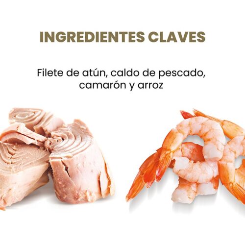Alimento Humedo - APPLAWS GATO FILETE DE ATUN-CAMARON CON CALDITO, 70 GR