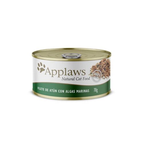 Alimento Húmedo - APPLAWS GATO FILETE DE ATUN CON ALGAS MARINAS, 70 GR
