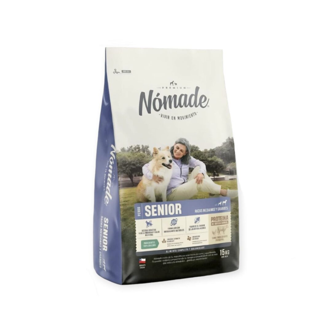 NOMADE PERRO SENIOR RAZAS MEDIANAS Y GRANDES 15KG