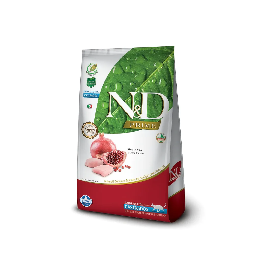 N&D - Alimento para Gatos Castrados Prime Pollo y Granada