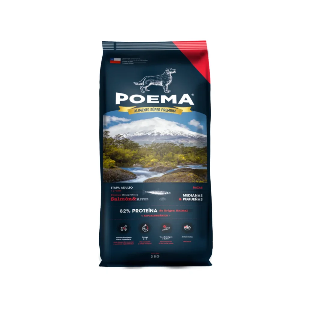 Poema Adulto Salmón Alimento para Perros 3 kg