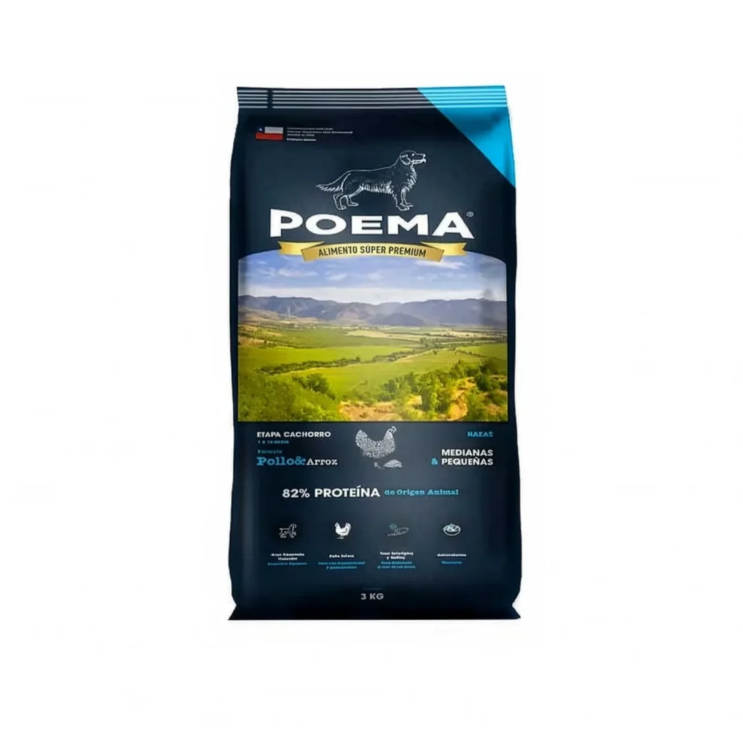 Poema Cachorros Pollo Alimento para Perros 3 kg