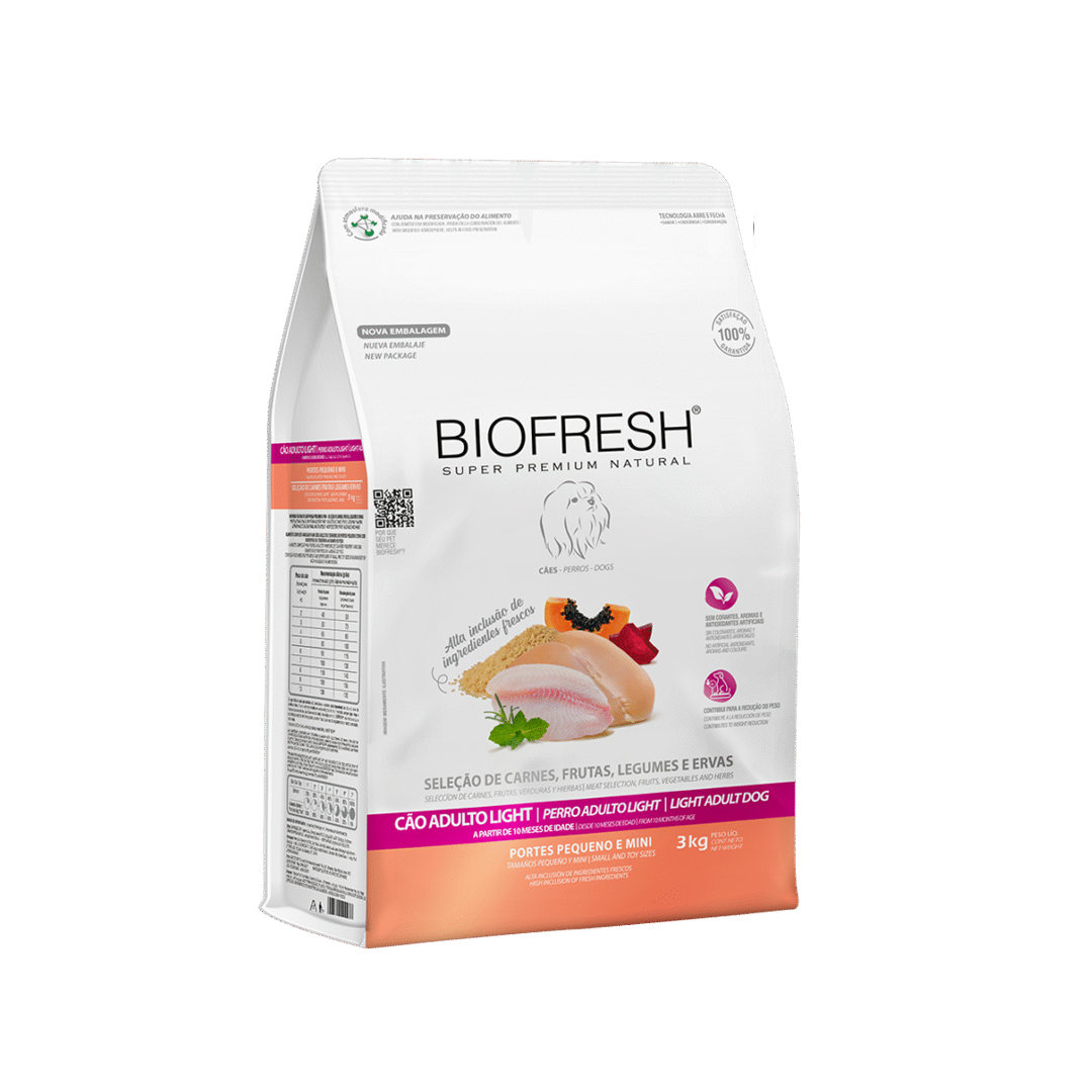BIOFRESH PERRO ADULTO LIGHT RAZAS PEQUE Y MINI 3 Kg