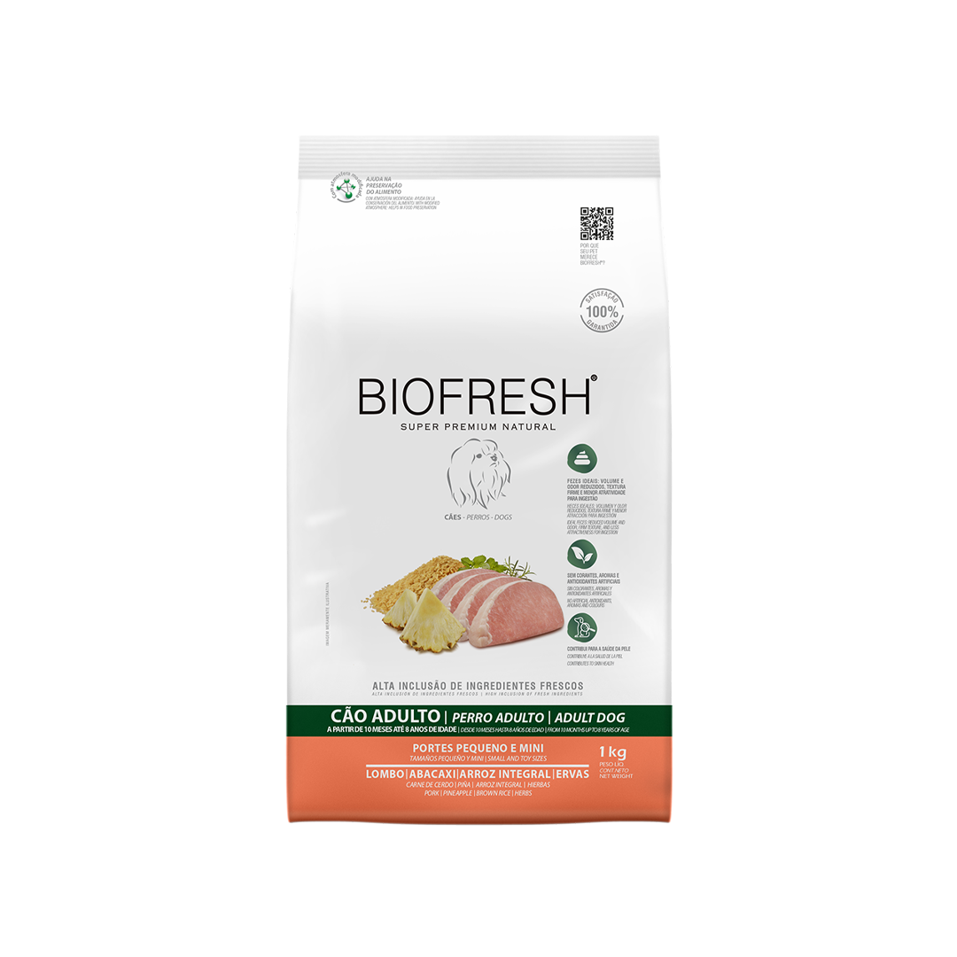 BIOFRESH PERRO RAZAS PEQUEÑAS CERDO PIÑA 3 KG