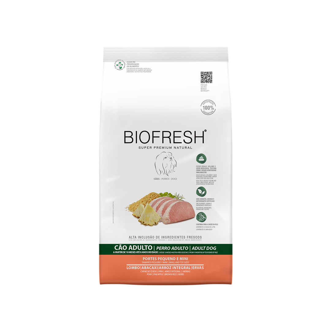 BIOFRESH PERRO RAZAS PEQUEÑAS CERDO PIÑA 10 Kg